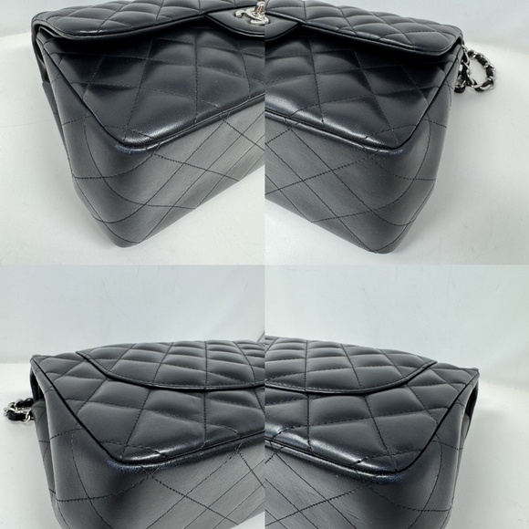 Chanel Quilted Double Flap Jumbo Lambskin Bag - Picture 10 of 10